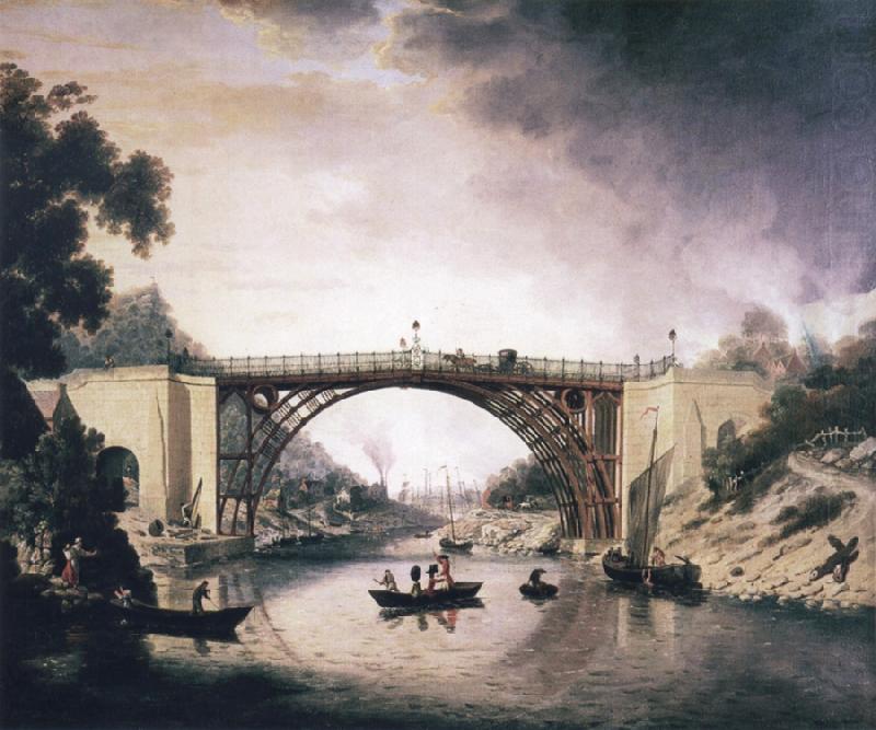 William Williams View of Ironbridge china oil painting image